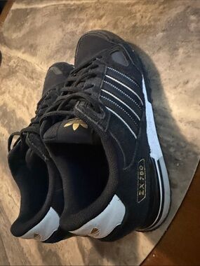 adidas Originals Black and White ZX 750 Men's Sneakers